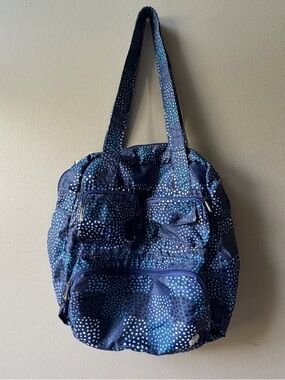 Lug Blue Dot Packable Travel Tote Bag Trolley Sleeve